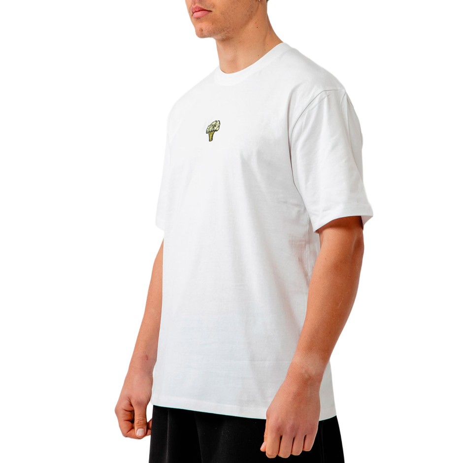 Men's T-Shirt White - Bee Unusual 'The Sharks Are Vegan'