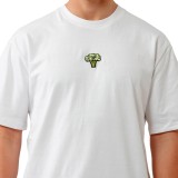 Men's T-Shirt White - Bee Unusual 'The Sharks Are Vegan' Image 2