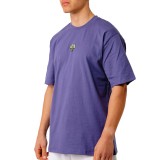 Men's T-Shirt Purple - Bee Unusual 'The Sharks Are Vegan' Image 1