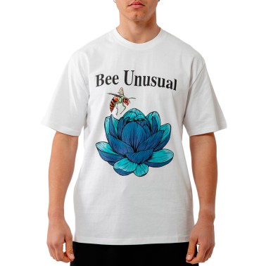 Ανδρική Κοντομάνικη Μπλούζα Λευκή - Bee Unusual 'Honey Bee'