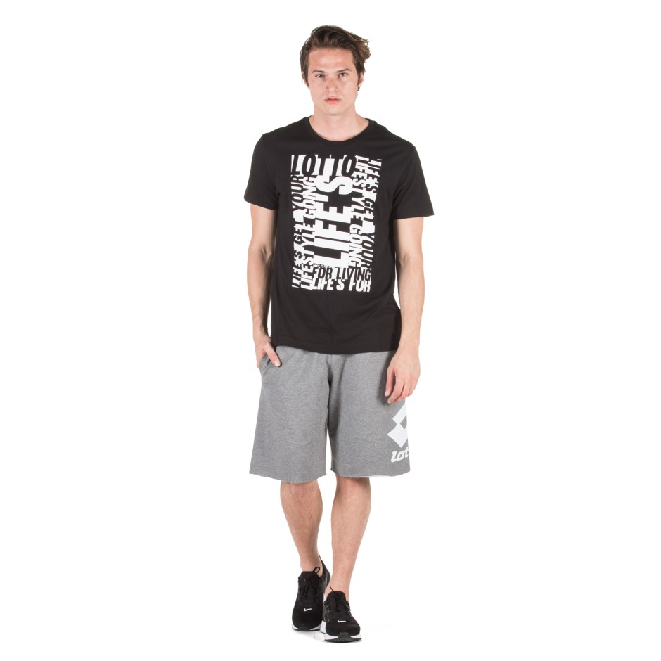 LOTTO L73 VI TEE LIFE'S JS 210991-ALL BLACK Black