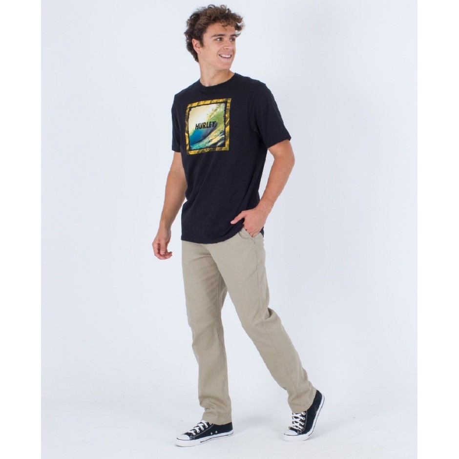 HURLEY EVERYDAY WAVE HELLO SS Μαύρο