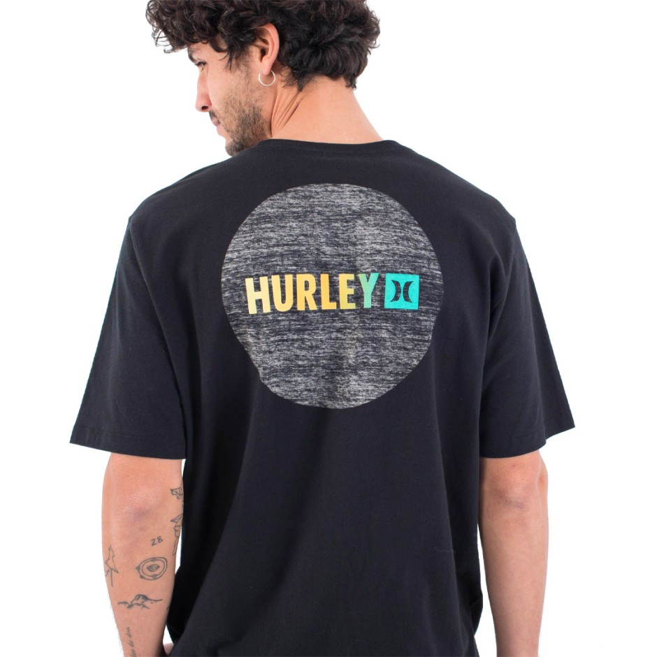 HURLEY EVD CIRCLE GRADIENT SS MTS0039110-H010 Black