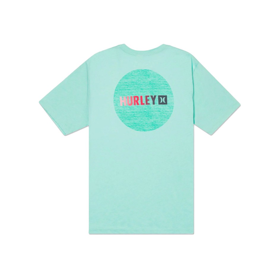 Ανδρική Κοντομάνικη Μπλούζα Τιρκουάζ - Hurley Everyday Circle Gradient