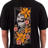 Ανδρική Κοντομάνικη Μπλούζα Μαύρη - Hurley Tattoo Trudy Skull Εικόνα 2