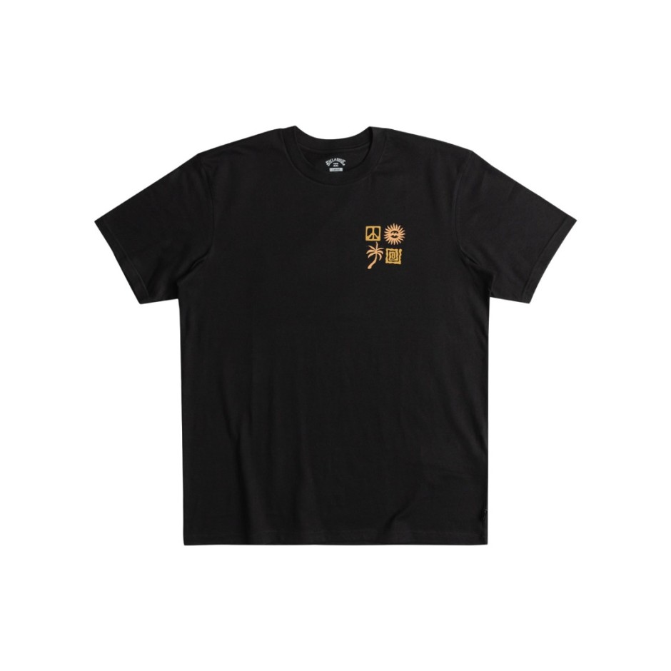Ανδρική Κοντομάνικη Μπλούζα Μαύρη - Billabong Side Shot