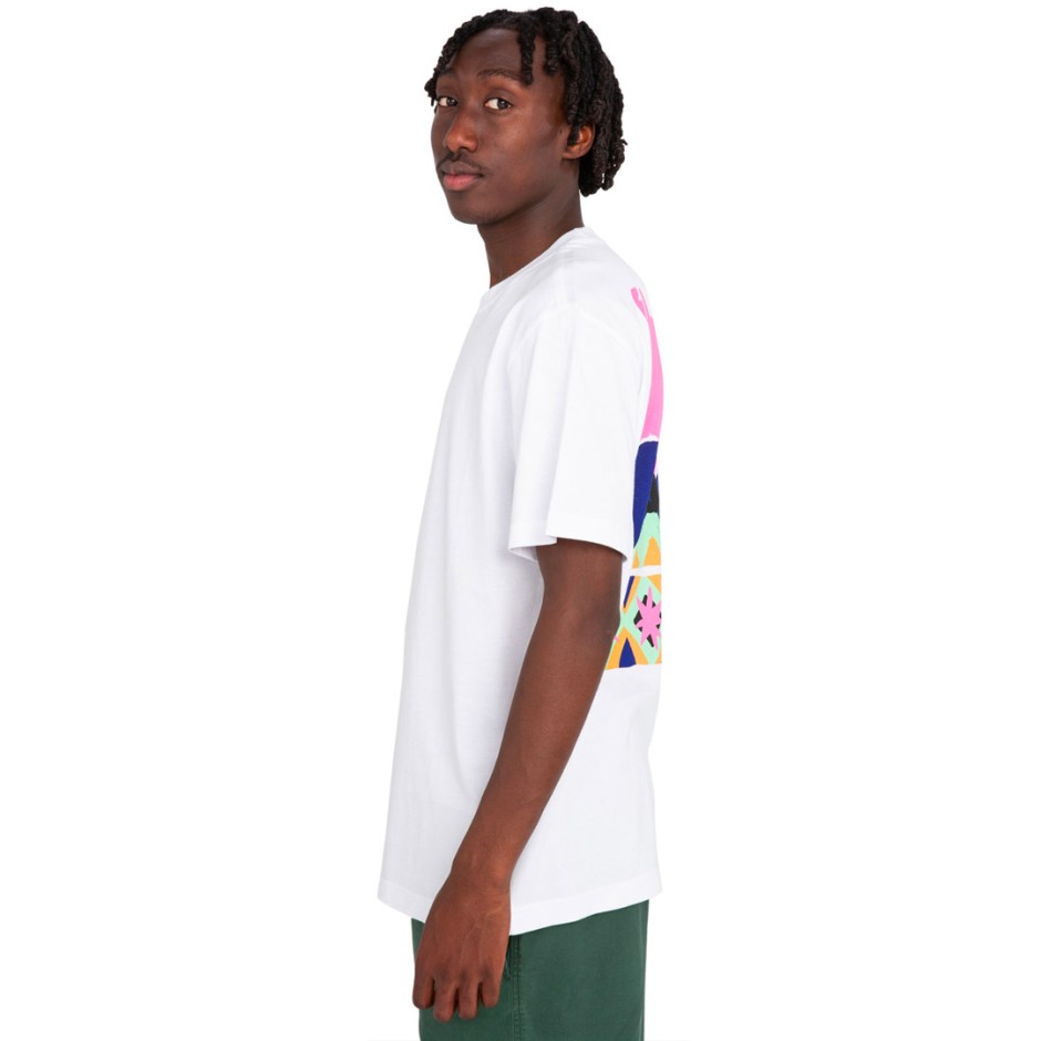 Ανδρική Κοντομάνικη Μπλούζα Λευκή - Element Conquer