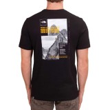 The North Face Collage Off Mountain Μαύρο - Ανδρική Κοντομάνικη Μπλούζα Εικόνα 0