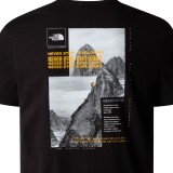 The North Face Collage Off Mountain Μαύρο - Ανδρική Κοντομάνικη Μπλούζα Εικόνα 4