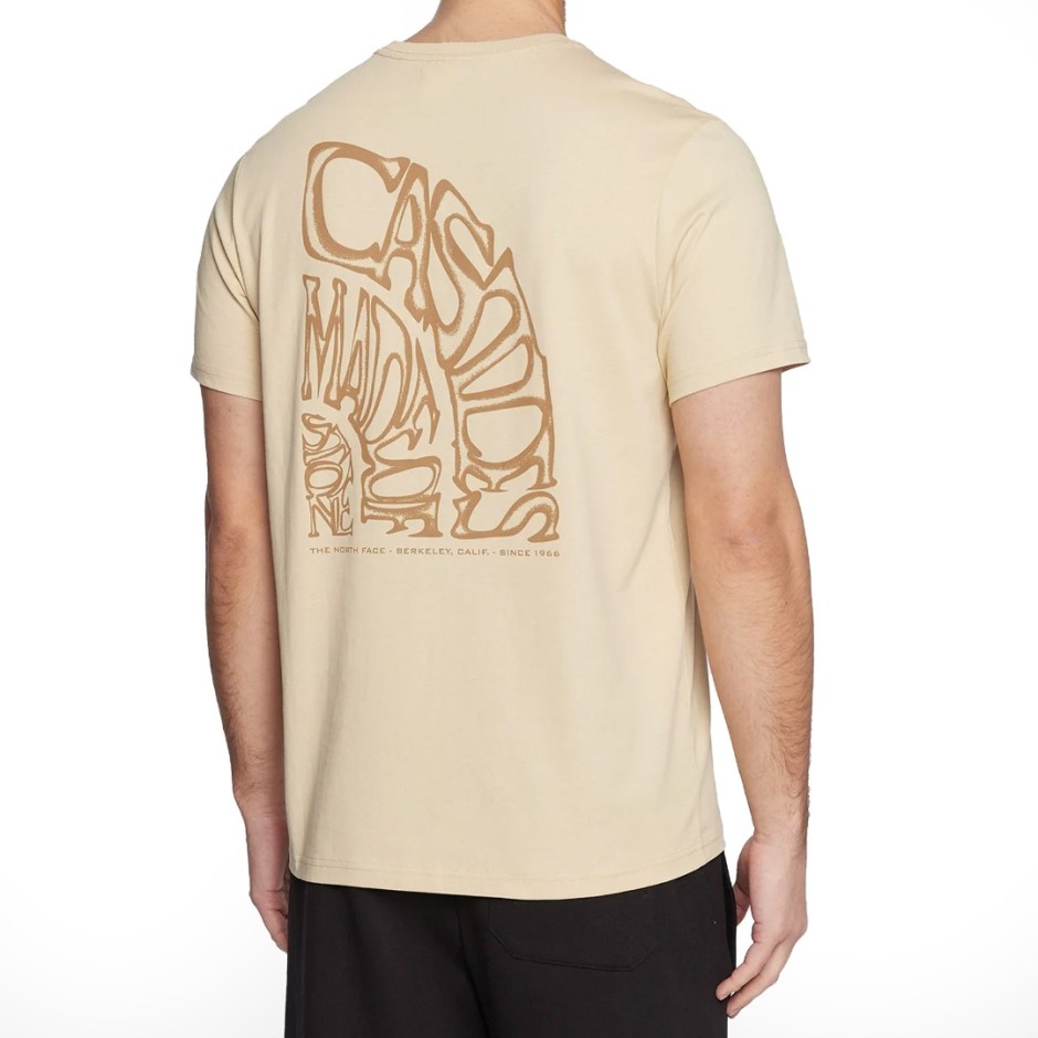 THE NORTH FACE MENS FOUNDATION GRAPHIC TEE S/S NF0A55EFLK5-LK5 Κhaki