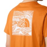 THE NORTH FACE M S/S BOX NSE CELEBRATION TEE NF0A87NVPCO-PCO Orange Image 1