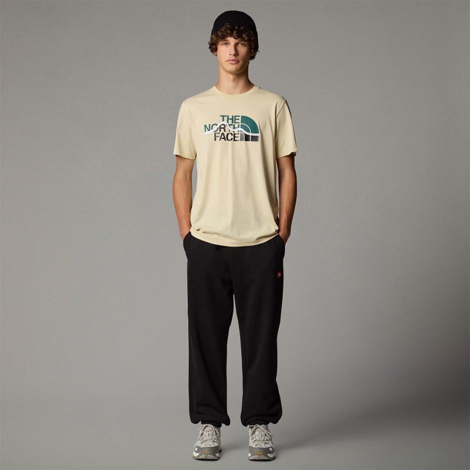 THE NORTH FACE S/S MOUNTAIN LINE TEE NF0A87NT3X4-3X4 Beige