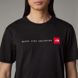 THE NORTH FACE S/S NEVER STOP EXPLORING TEE NF0A87NSJK3-JK3 Black Image 1