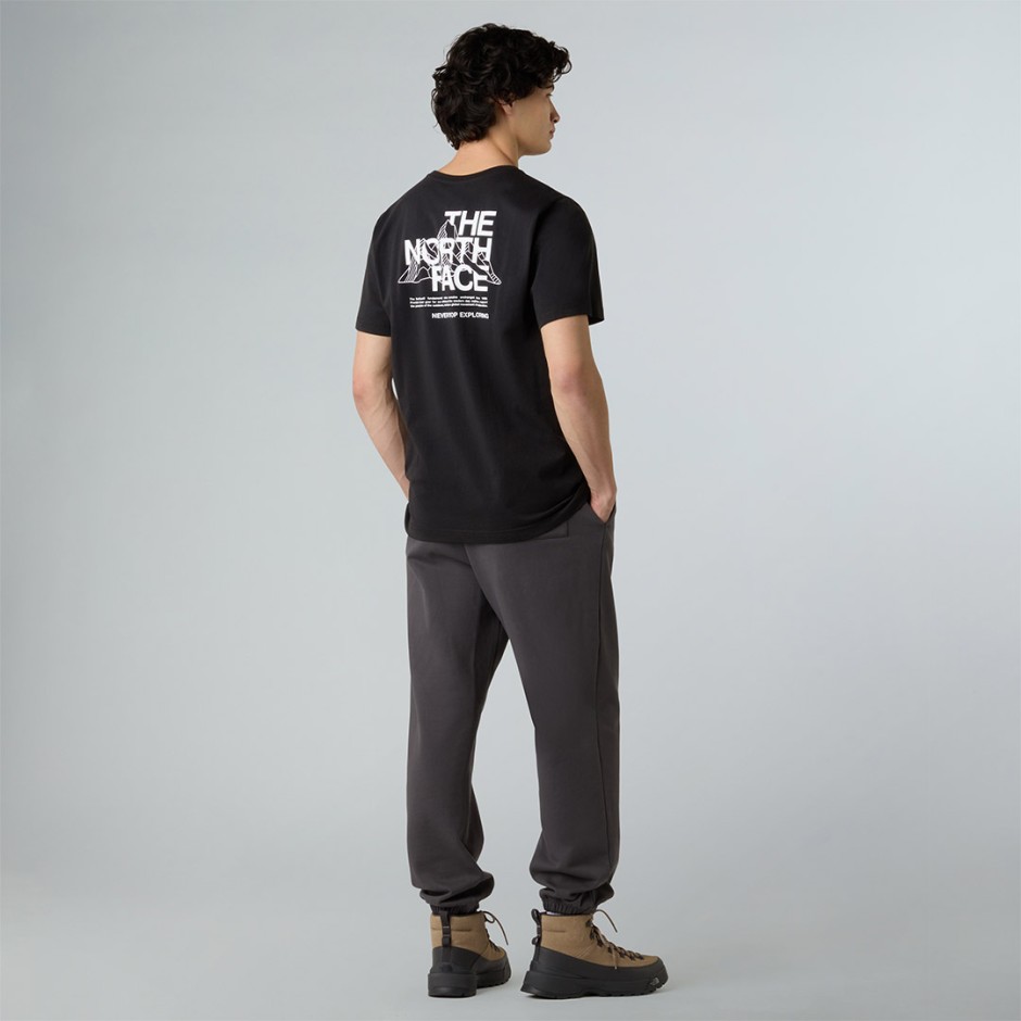 THE NORTH FACE M MOUNTAIN SKETCH SS TEE NF0A8EE8JK3-JK3 Black