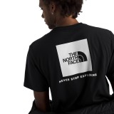 Ανδρική Κοντομάνικη Μπλούζα Μαύρη - The North Face Evolution NSE Box Εικόνα 1