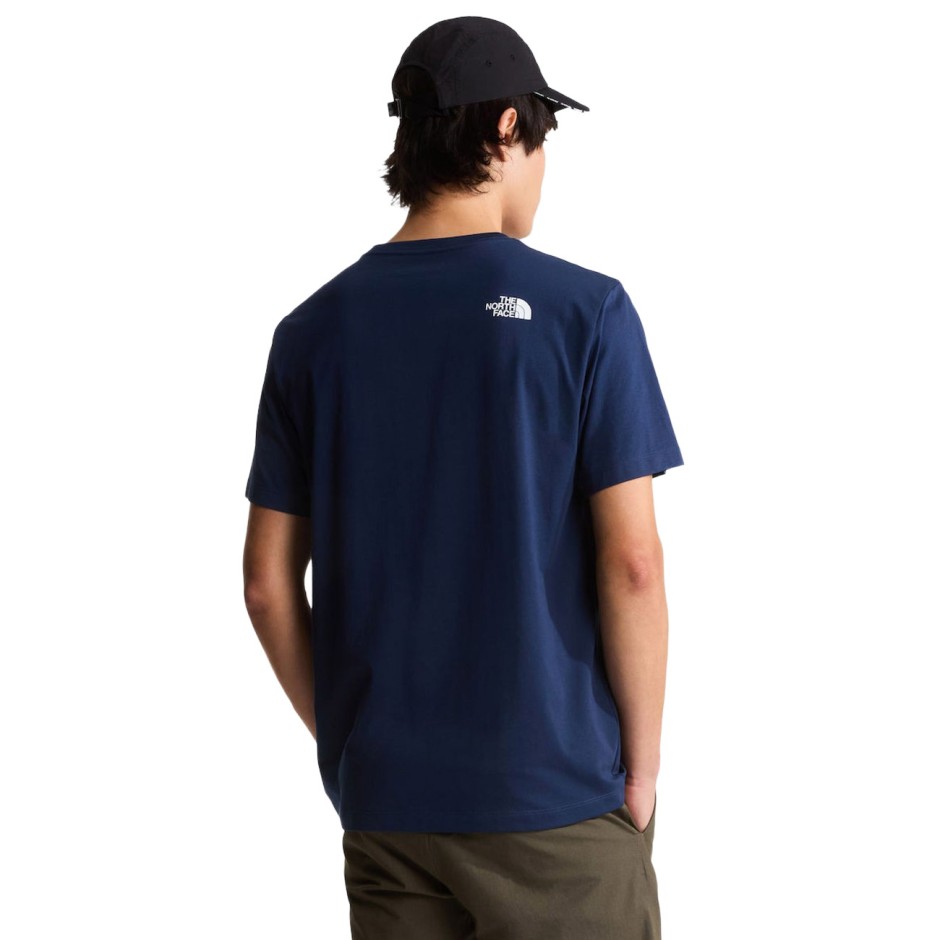 Ανδρική Κοντομάνικη Μπλούζα Μπλε - The North Face Evolution Half Dome 