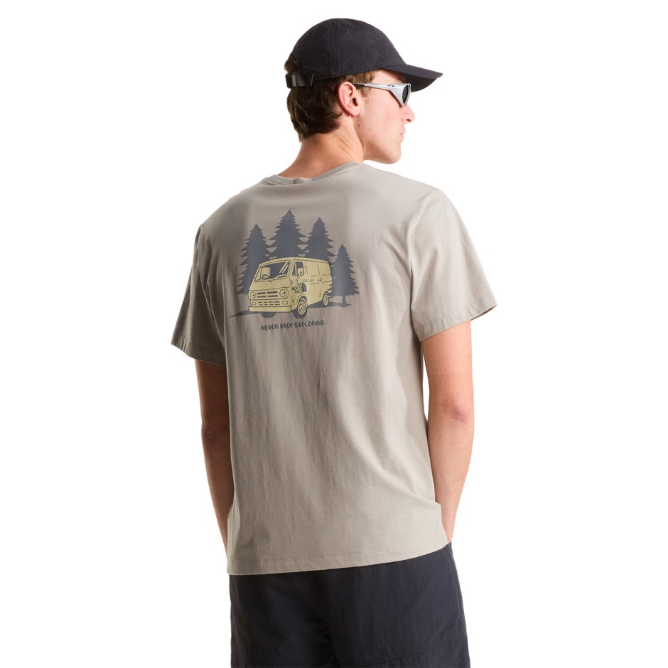 Men's T-Shirt Beige - The North Face Van Life Relaxed Graphic