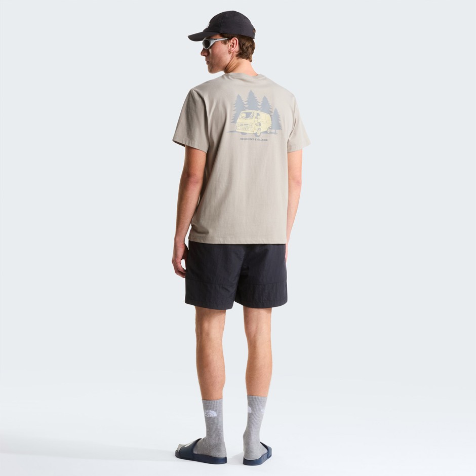 Men's T-Shirt Beige - The North Face Van Life Relaxed Graphic