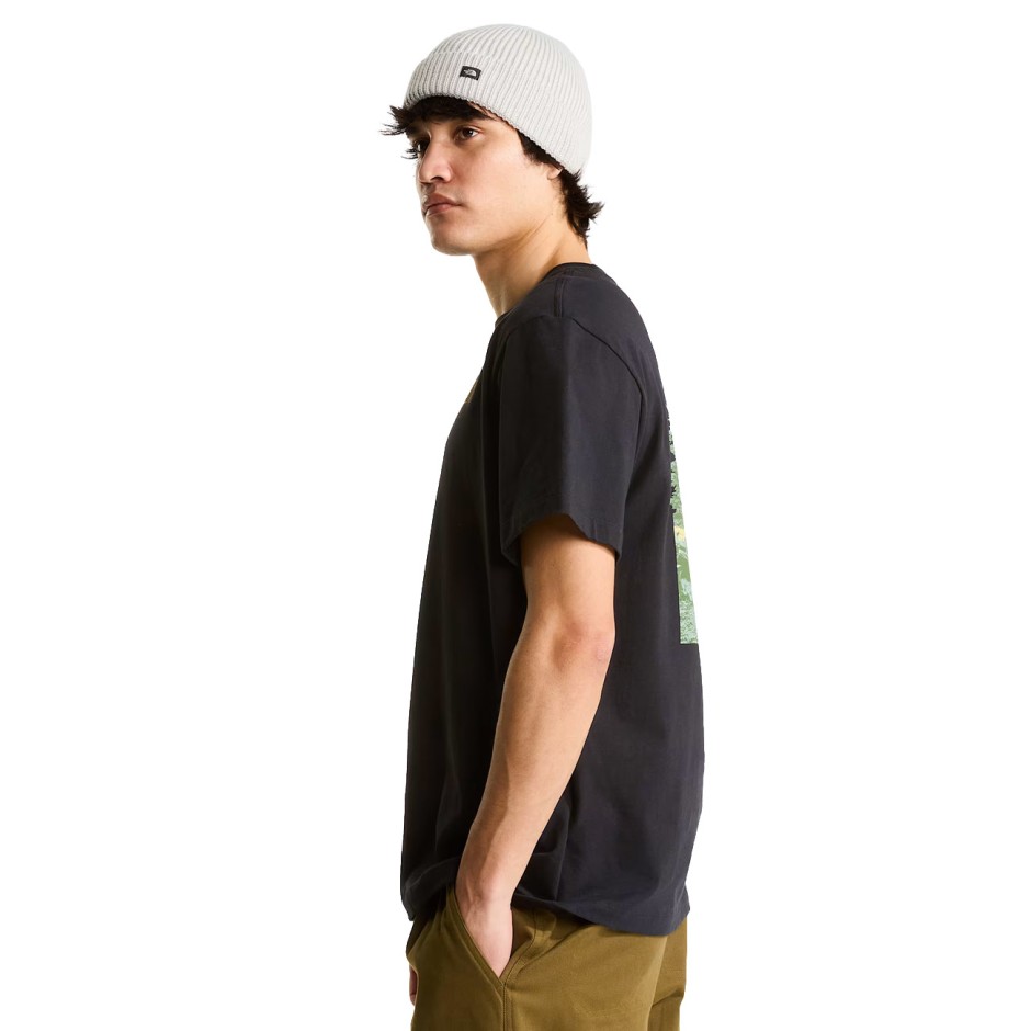 Men's T-Shirt Black - The North Face Pitch A Tent Relaxed
