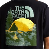 Men's T-Shirt Black - The North Face Pitch A Tent Relaxed Image 2