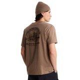 Men's T-Shirt Brown - The North Face OG Store Relaxed Graphic Image 0