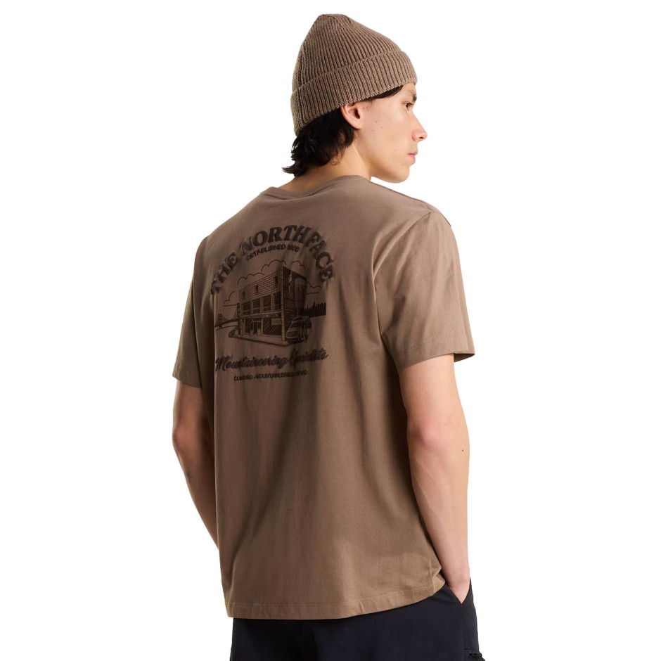 Men's T-Shirt Brown - The North Face OG Store Relaxed Graphic