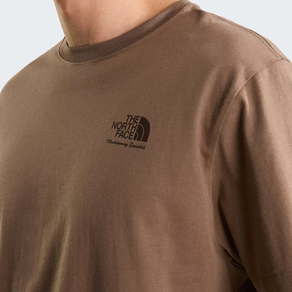Men's T-Shirt Brown - The North Face OG Store Relaxed Graphic