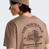 Men's T-Shirt Brown - The North Face OG Store Relaxed Graphic Image 2
