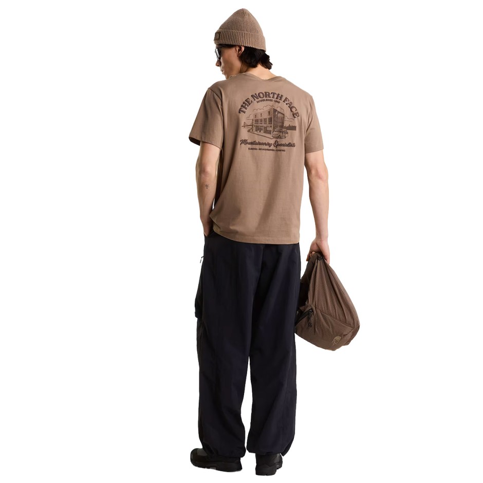 Men's T-Shirt Brown - The North Face OG Store Relaxed Graphic