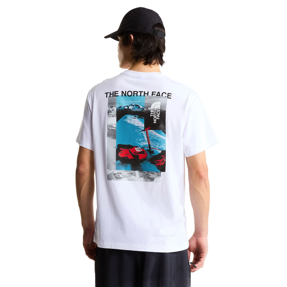 Men's T-Shirt White - The North Face Apex '75 Collage Relaxed