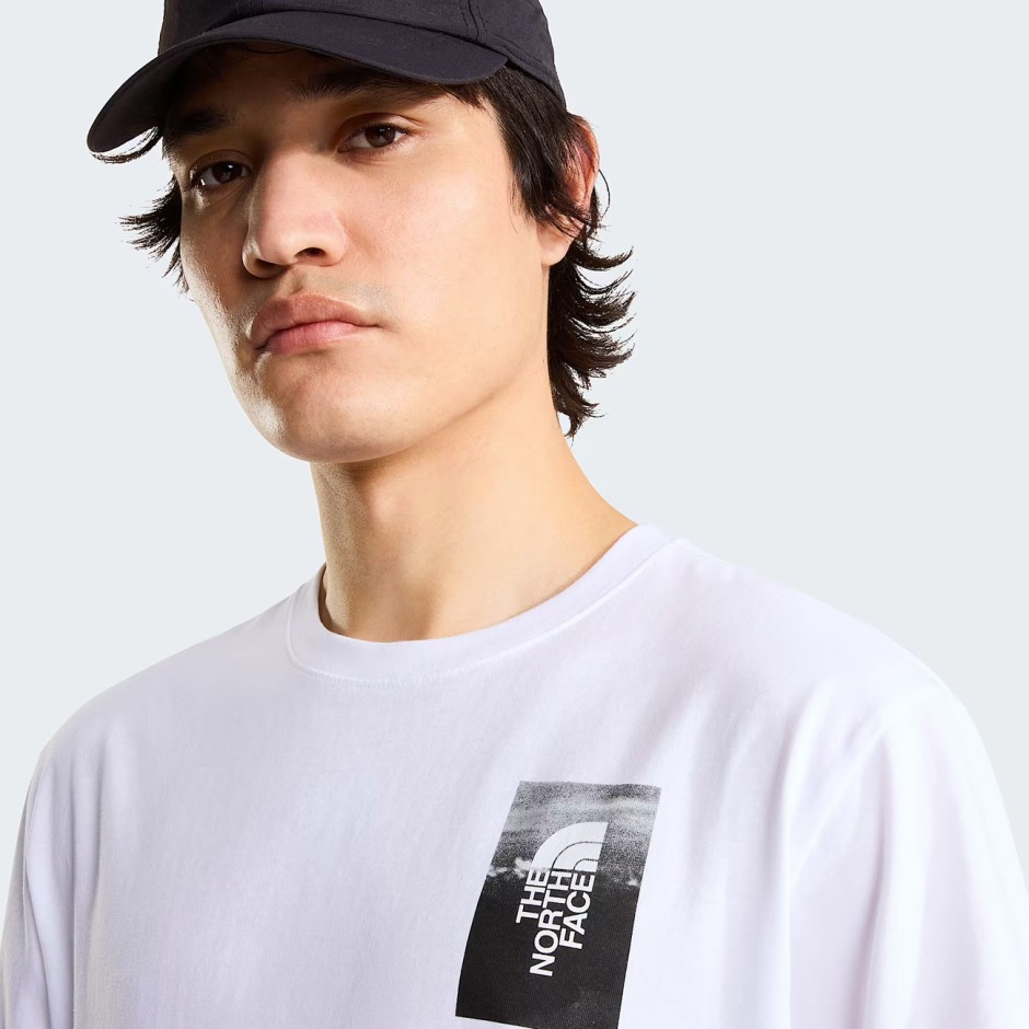Men's T-Shirt White - The North Face Apex '75 Collage Relaxed