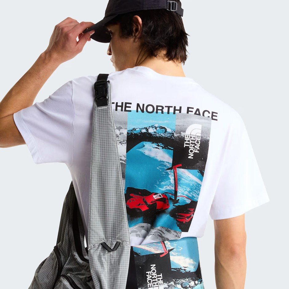 Men's T-Shirt White - The North Face Apex '75 Collage Relaxed