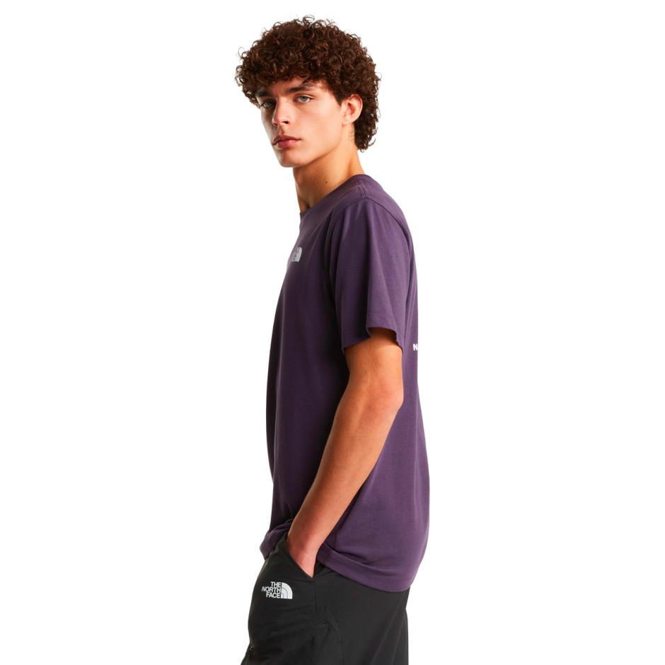 Ανδρική Κοντομάνικη Μπλούζα Μωβ - The North Face Evolution NSE Box