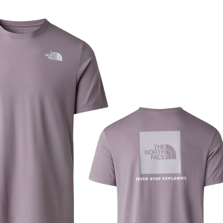 Ανδρική Κοντομάνικη Μπλούζα Γκρι - The North Face NSE 24/7 Box