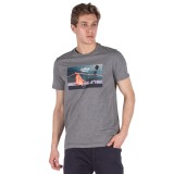 EMERSON TEE 201.EM33.101-D.GREY ML Ανθρακί