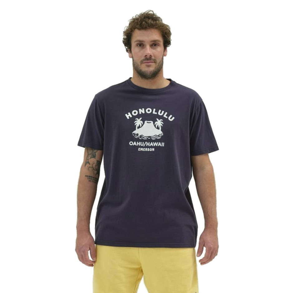 EMERSON HONOLULU T-SHIRT 211.EM33.18-NAVY BLUE Blue