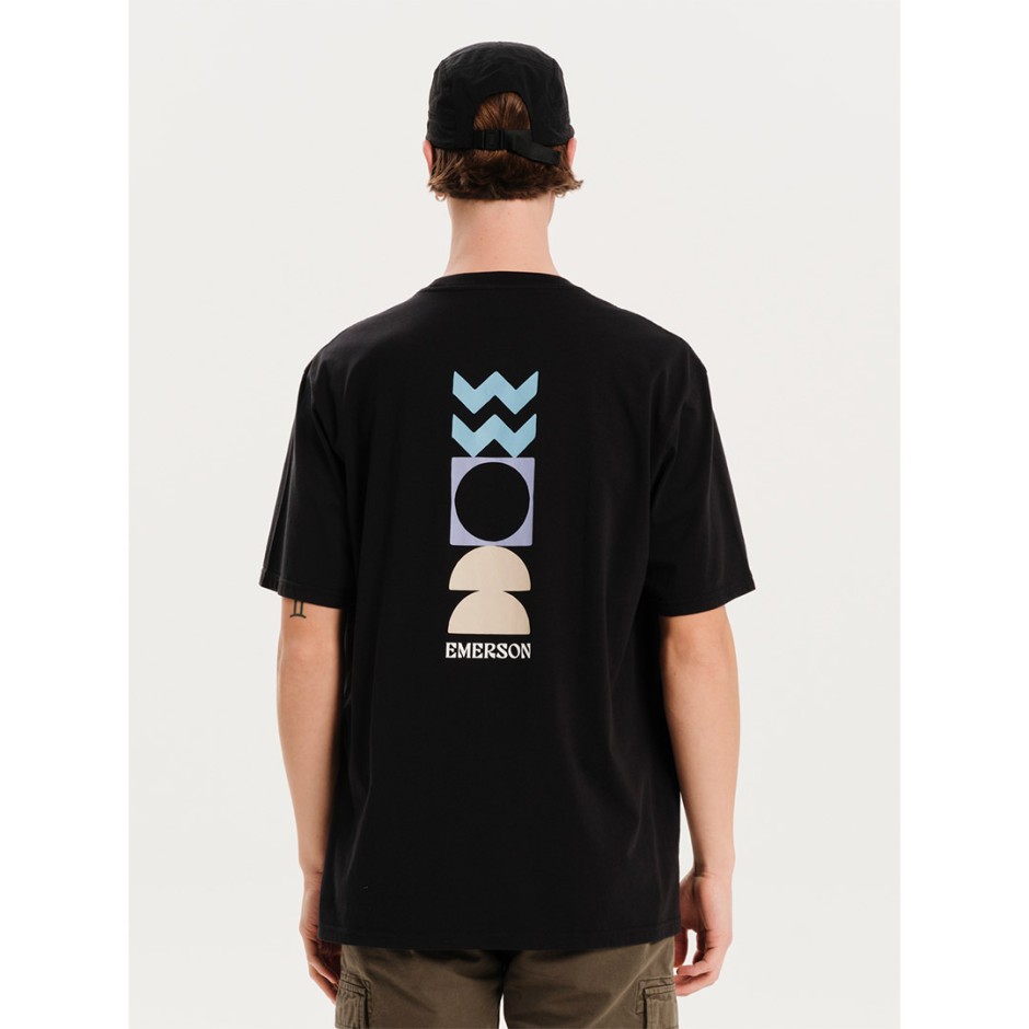 Ανδρική Κοντομάνικη Μπλούζα Μαύρη - Emerson