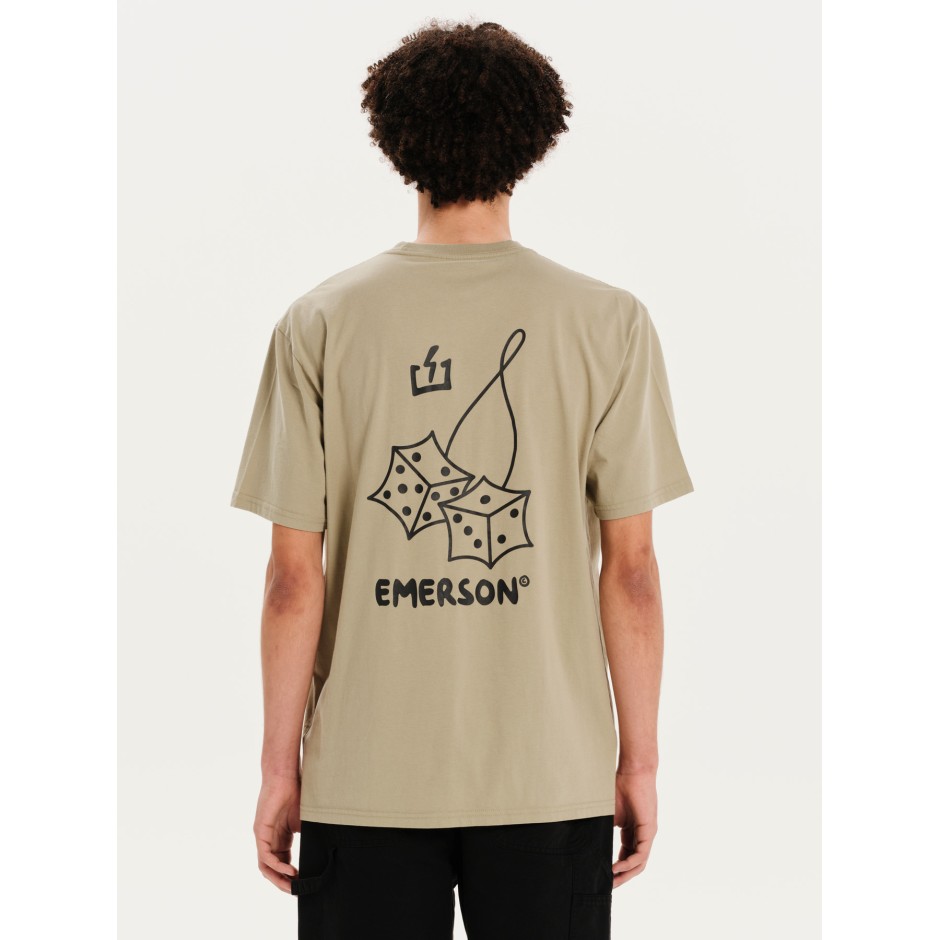 Ανδρική Κοντομάνικη Μπλούζα Πράσινη - EMERSON 