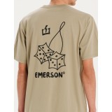 Ανδρική Κοντομάνικη Μπλούζα Πράσινη - EMERSON  Εικόνα 4