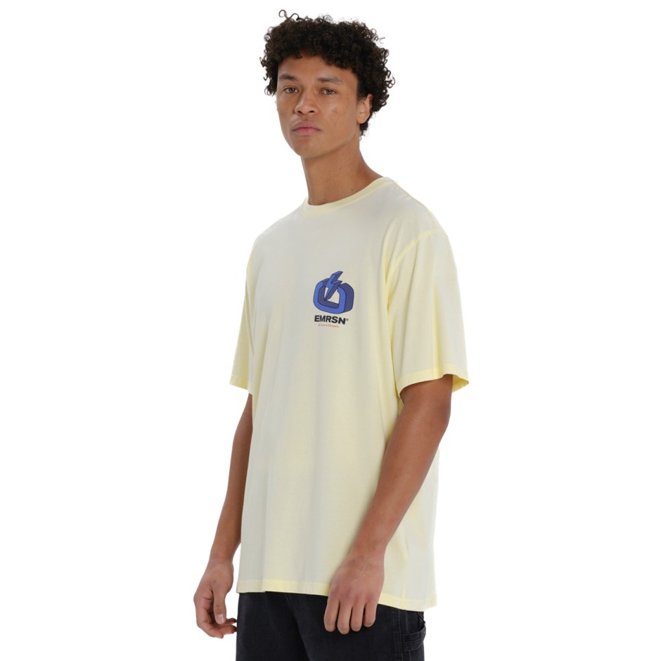 Ανδρική Κοντομάνικη Μπλούζα Κίτρινη - EMERSON '3D Visions Company'