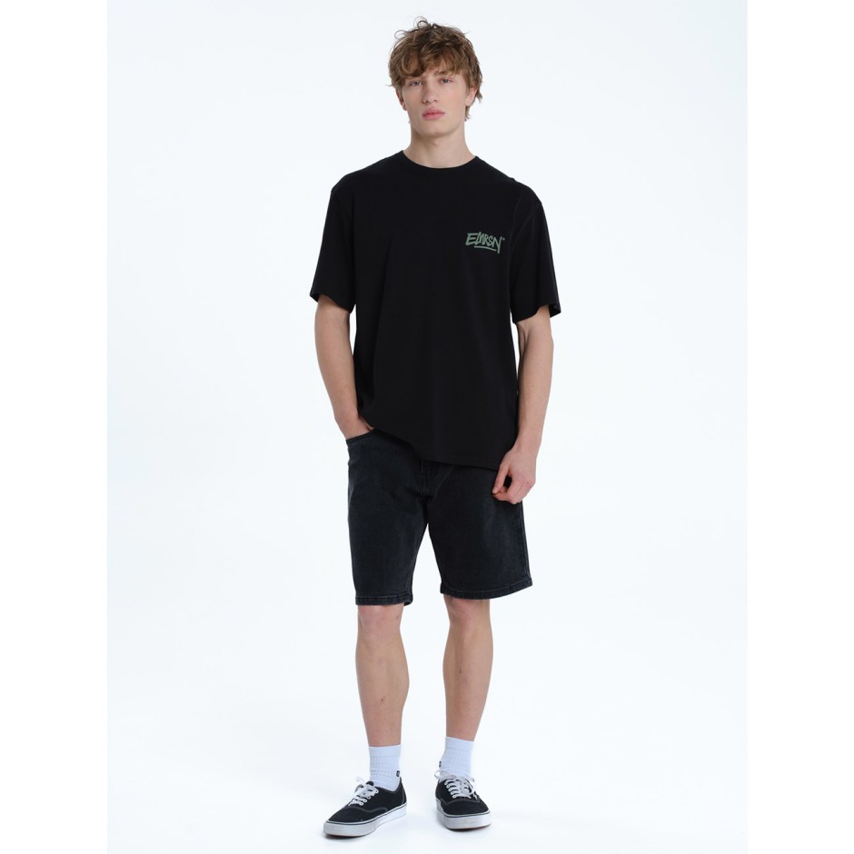 Ανδρική Κοντομάνικη Μπλούζα Μαύρη - EMERSON