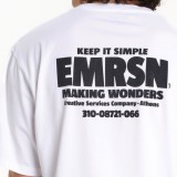 Ανδρική Κοντομάνικη Μπλούζα Λευκή - EMERSON 'Keep It Simple' Εικόνα 2