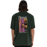 Ανδρική Κοντομάνικη Μπλούζα Κυπαρισσί - EMERSON 'Climbing Society' Εικόνα 0