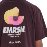 Ανδρική Κοντομάνικη Μπλούζα Μπορντό - EMERSON 'Stay Fresh' Εικόνα 2