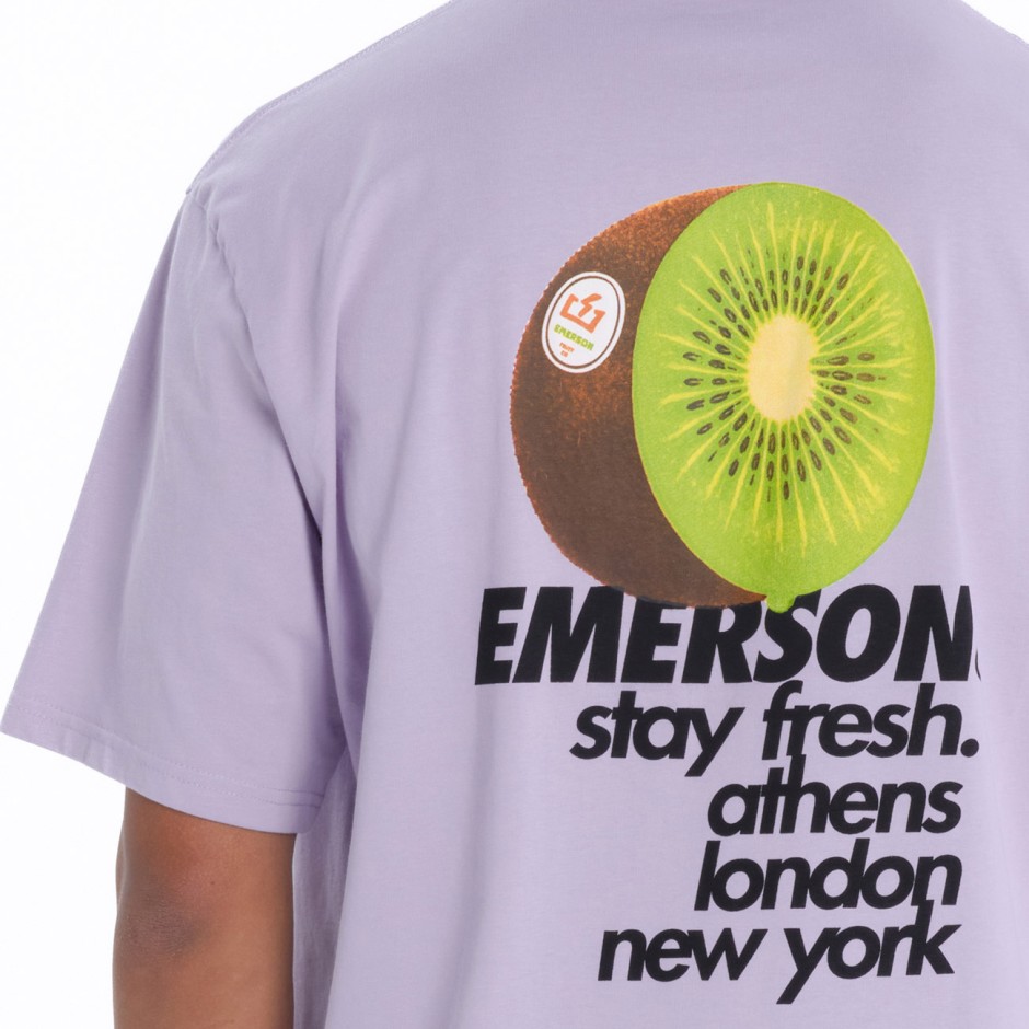 Ανδρική Κοντομάνικη Μπλούζα Σιέλ - EMERSON Kiwi