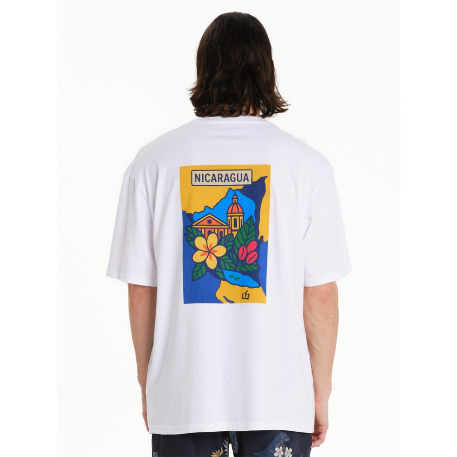 Ανδρική Κοντομάνικη Μπλούζα Λευκή - EMERSON