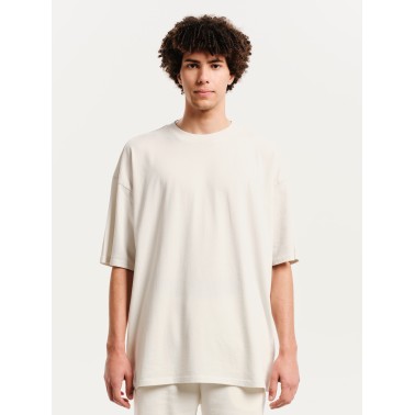 Ανδρική Κοντομάνικη Μπλούζα Εκρού - EMERSON 