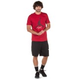 JORDAN M JSW TEE FLIGHT CEMENT AOP AA1893-687 Red Image 2