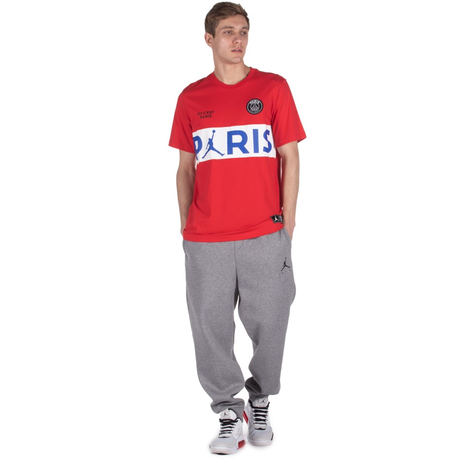 JORDAN PARIS SAINT-GERMAIN WORDMARK T-SHIRT BQ8389-657 Κόκκινο