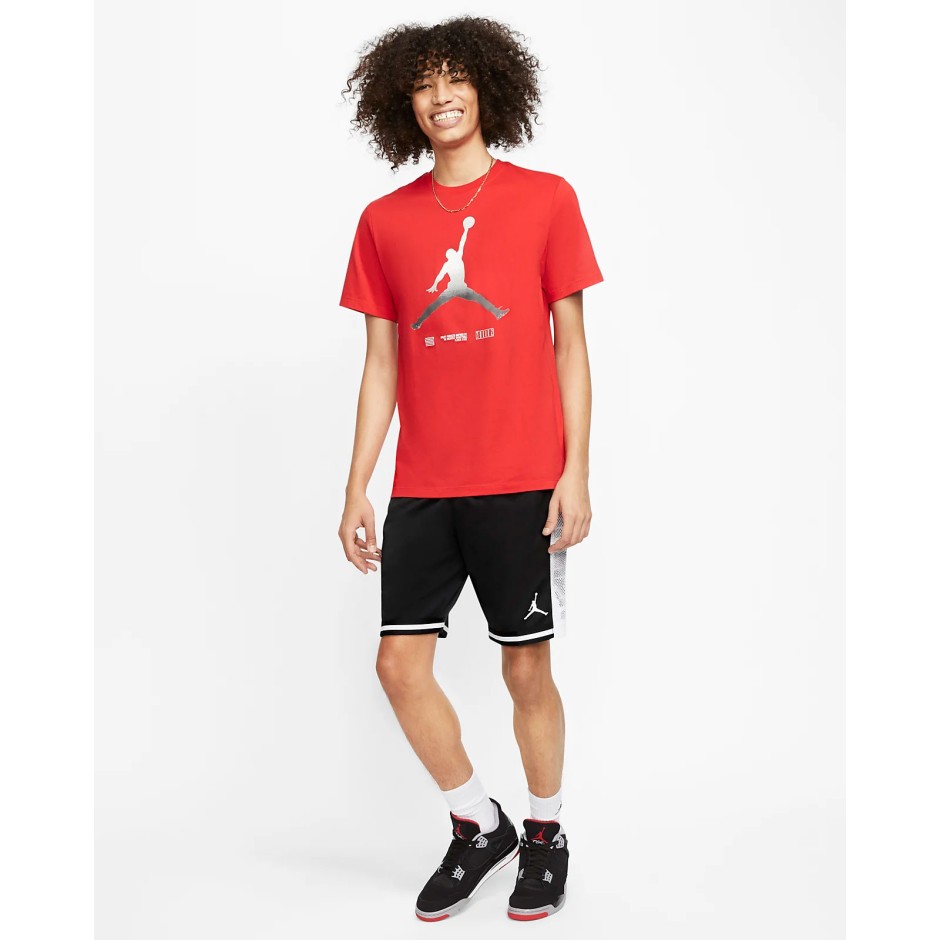 JORDAN M J LGC AJ11 SS TEE CW0850-657 Κόκκινο